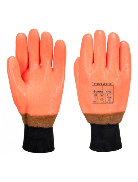 Portwest A450 - Weatherproof Hi - Vis Glove Gloves